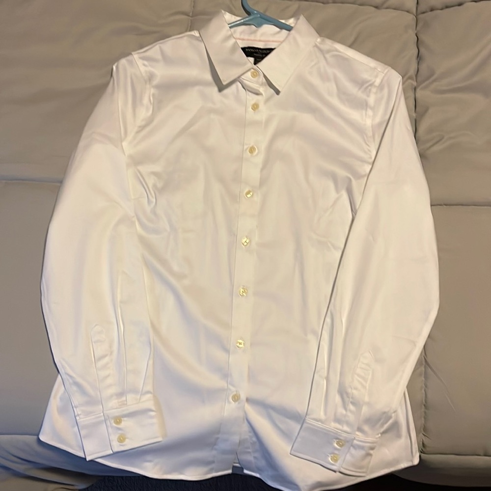 Banana Republic tailored non-iron shirt - white